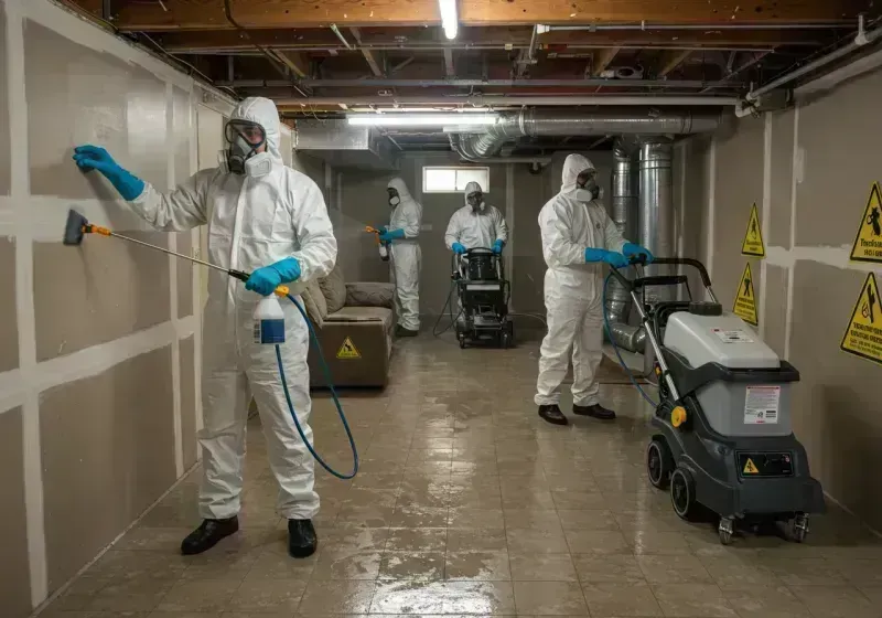 Basement Moisture Removal and Structural Drying process in Summerset, SD